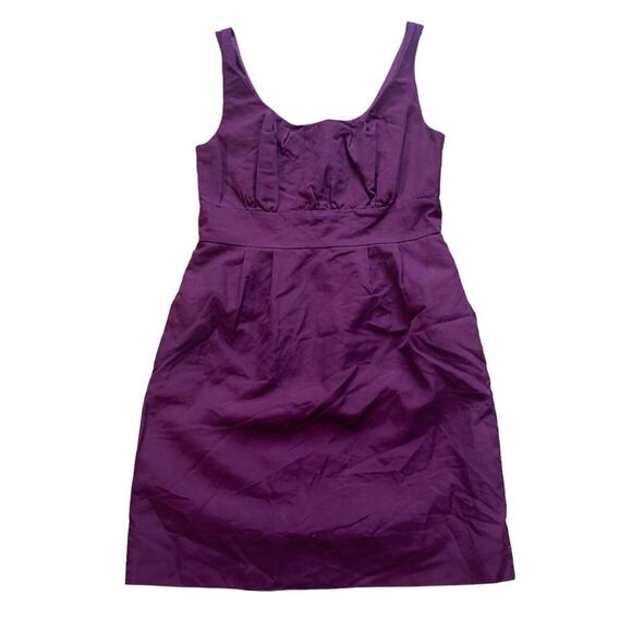 J. Crew Magenta Purple 💯% Cotton Sleeveless Dress Size 6 - Picture 1 of 13